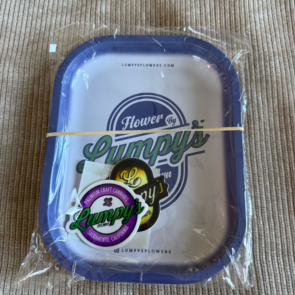 Lumpy’s Flowers Metal Cannabis Rolling Tray NEW